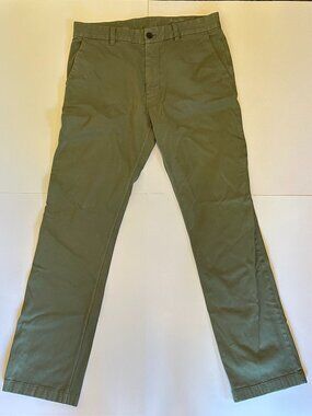 Outerknown S.E.A. Legs Pants Olive Green 31x32 Sustainable Men’s Chinos Khakis